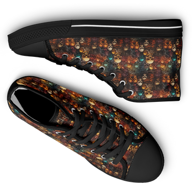 Chokefish™ Urban Peak Retro High Tops-Skulls-006